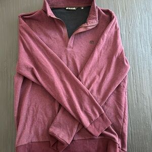Travis Matthew Maroon Quarter-zip